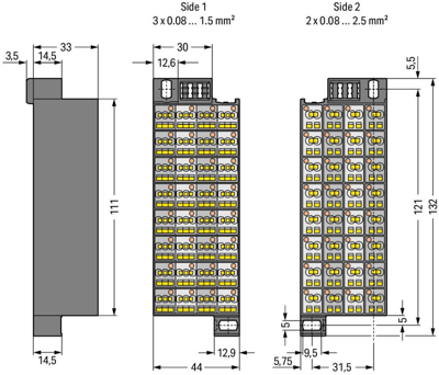 726-221 WAGO Interfacesteckverbinder, Bus Steckverbinder Bild 3