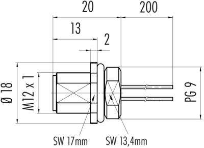 09 3441 00 05 binder Sensor-Aktor Kabel Bild 2