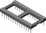 IC-Fassung, 6-polig, RM 2.54 mm (7.62 mm), Kupferlegierung, verzinnt für DIL-IC