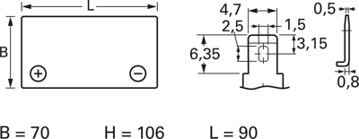 NP4-12 Yuasa Bleiakkus, Lithium-Ionen-Akkus Bild 2