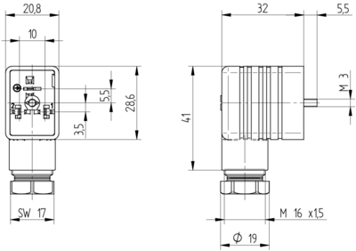 934457100 Hirschmann Automation and Control Ventilsteckverbinder Bild 3