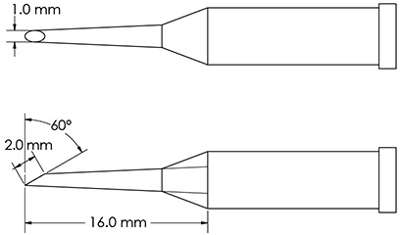 GT4-HF6010S METCAL Lötspitzen, Entlötspitzen und Heißluftdüsen