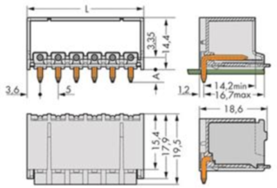 2092-1430/200-000 WAGO PCB Connection Systems Image 2