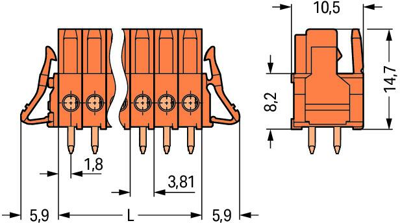 734-504/037-000 WAGO PCB Connection Systems Image 2