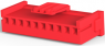 Steckergehäuse, 10-polig, RM 2.5 mm, gerade, rot, 917694-2