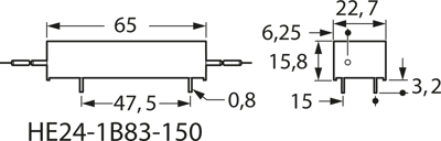 HE24-1B83-150 Standex Electronics Reedrelais