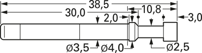 1075-CX-3.0NE-AU-4.0 C PTR Prüfstifte