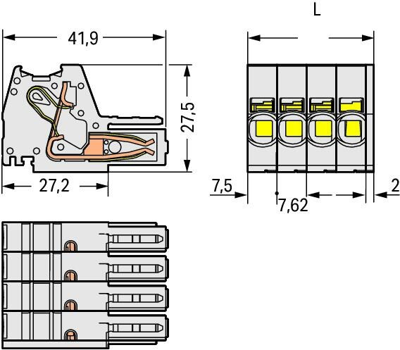 831-3102 WAGO Connecting Blocks Image 2