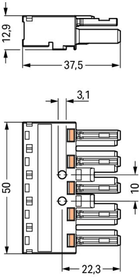 770-425 WAGO Gerätesteckverbinder Bild 2