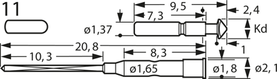 F67011B105G085 Feinmetall Prüfstifte