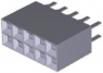 Buchsenleiste, 10-polig, RM 2.54 mm, gerade, schwarz, 5-146762-2