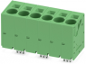 Leiterplattenklemme, 6-polig, RM 10 mm, 0,75-16 mm², 76 A, Federklemmanschluss, grün, 1735914