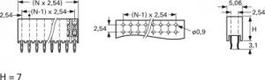 215307-3 AMP PCB Connection Systems