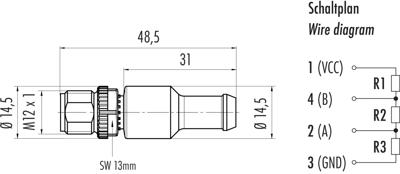 77 9835 0000 00004 binder Sensor-Aktor Rundsteckverbinder Bild 2