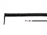 PUR Spiralleitung 3 x 0,14 mm², AWG 26, geschirmt, schwarz