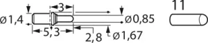 F70811B085G080ST Feinmetall Prüfstifte