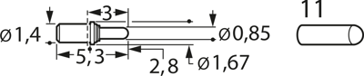 F70811B085G100 Feinmetall Prüfstifte