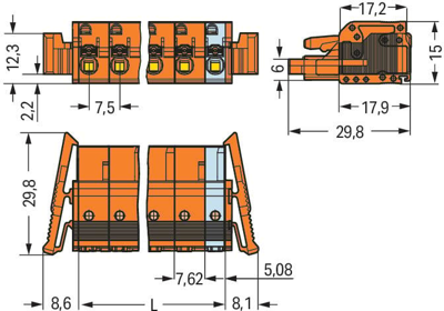 2231-711/037-000 WAGO PCB Connection Systems Image 2