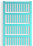 Polyamid Kabelmarkierer, beschriftbar, (B x H) 21 x 3.2 mm, max. Bündel-Ø 1.3 mm, blau, 1918590000