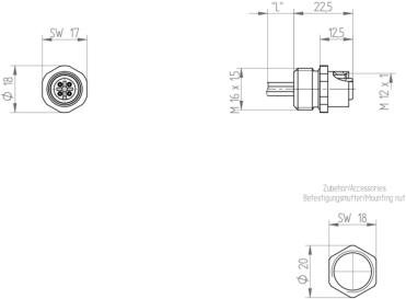 99778 Lumberg Automation Sensor-Aktor Rundsteckverbinder