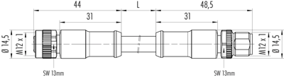 77 0630 0629 50704-0200 binder Sensor-Aktor Kabel Bild 2