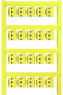 Polyamid Kabelmarkierer, beschriftbar, (B x H) 12 x 5.8 mm, max. Bündel-Ø 2.5 mm, gelb, 1813160000