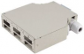 LWL-Verteilerbox, 6 x SC Simplex/6 x LC, 6-reihig, (B x H x T) 35 x 130 x 125 mm, grau, BS07-65010