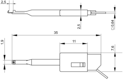 KLEPS 064 PCH BL Hirschmann Test & Measurement Aligator Clips Image 2