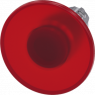 Pilzdrucktaster, beleuchtbar, rastend, Bund rund, rot, Einbau-Ø 22.3 mm, 3SU1051-1CA20-0AA0