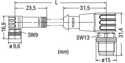 756-5510/030-010 WAGO Sensor-Aktor Kabel Bild 2