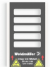 Edelstahl Kabelmarkierer, beschriftbar, (B x H) 60 x 11 mm, max. Bündel-Ø 40 mm, silber, 1474430000