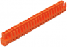 Buchsenleiste, 23-polig, RM 5.08 mm, gerade, orange, 232-183