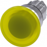 Pilzdrucktaster, beleuchtbar, tastend, Bund rund, gelb, Einbau-Ø 22.3 mm, 3SU1051-1BD30-0AA0