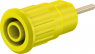 4 mm Buchse, Rundsteckanschluss, Einbau-Ø 12.2 mm, CAT III, gelb, 49.7080-24