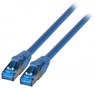 Patchkabel hochflexibel, RJ45-Stecker, gerade auf RJ45-Stecker, gerade, Cat 6A, S/FTP, LSZH, 0.5 m, blau