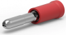 Rundstecker, Ø 3 mm, L 24 mm, isoliert, gerade, rot, 0,5-1,5 mm², AWG 20-16, 141462-1