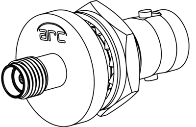 901-10384 Amphenol RF Koaxial Adapter Bild 2