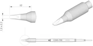 C245768 JBC Lötspitzen, Entlötspitzen und Heißluftdüsen