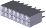 Buchsengehäuse, 14-polig, RM 2.54 mm, gerade, schwarz, 534206-7