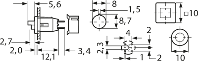 0041.8844.3107 SCHURTER Pushbutton Switches Image 2