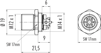 99 3431 401 04 binder Sensor-Aktor Rundsteckverbinder Bild 2