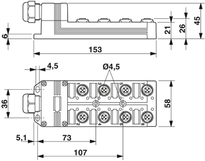 1516836 Phoenix Contact Sensor-Actuator Distribution Boxes Image 2