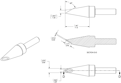 STP-WV20 METCAL Lötspitzen, Entlötspitzen und Heißluftdüsen Bild 3