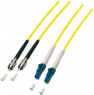 LWL-Patchkabel, FC auf LC-Duplex, 1 m, OS2, Singlemode 9/125 µm