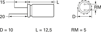 KSY477M025S1A5H12K Teapo Elektrolyt Kondensatoren Bild 2