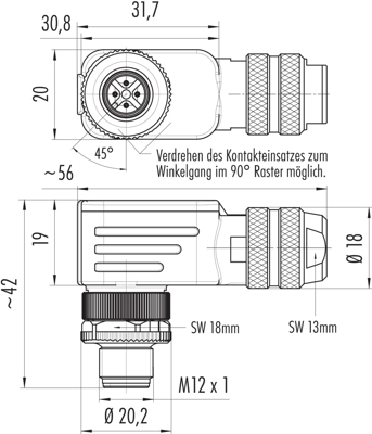 99 1525 822 04 binder Sensor-Aktor Rundsteckverbinder Bild 2