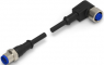 Sensor-Aktor Kabel, M12-Kabelstecker, gerade auf M12-Kabeldose, abgewinkelt, 5-polig, 1.5 m, PVC, schwarz, 4 A, 1-2273118-4