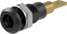 4 mm socket, plug-in connection, mounting Ø 8.1 mm, black, 64.3040-21