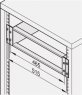 Etsirack 19'' auf 21'' Adaptersatzsatz, 6 HE0