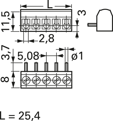 20877105 Weco PCB Terminal Blocks Image 2